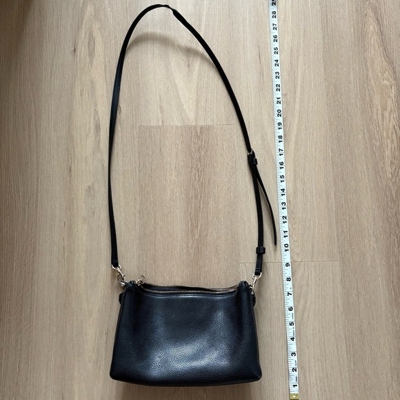 COACH Black Pebbled Leather Crossbody Bag - Picture 4 of 8